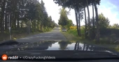 Dude almost gets carjacked.