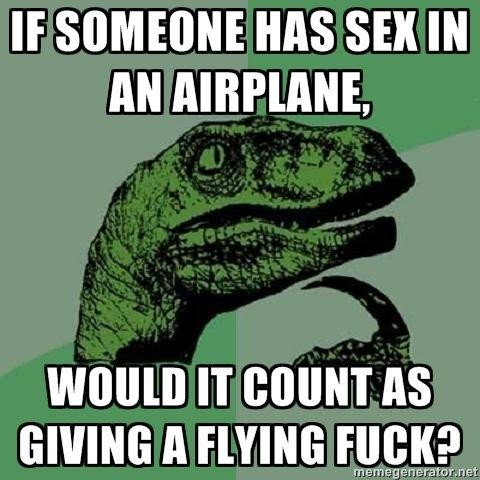 If someoen has sex in an airplane