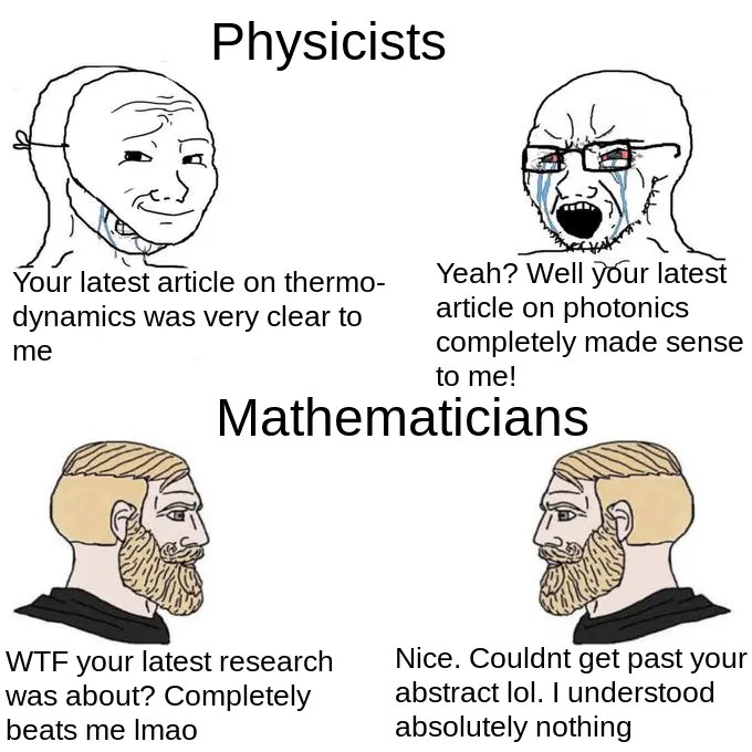 Mathematics conferences are a huge ego boost