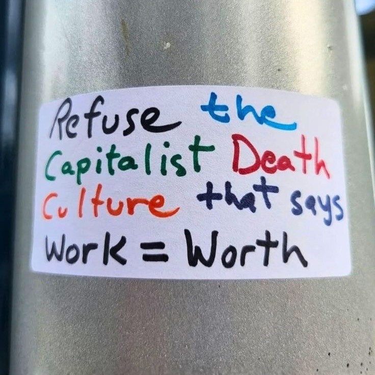 Protect your mental health from capitalistic thought as much as possible