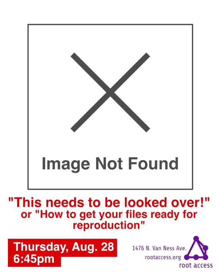 Digital Art meetup - How to get your files ready for reproduction. This Thursday