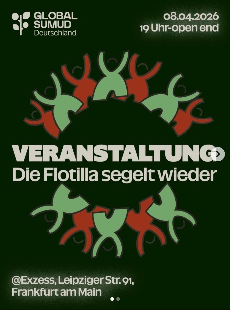 Flyer: "Die Flotilla segelt wieder"