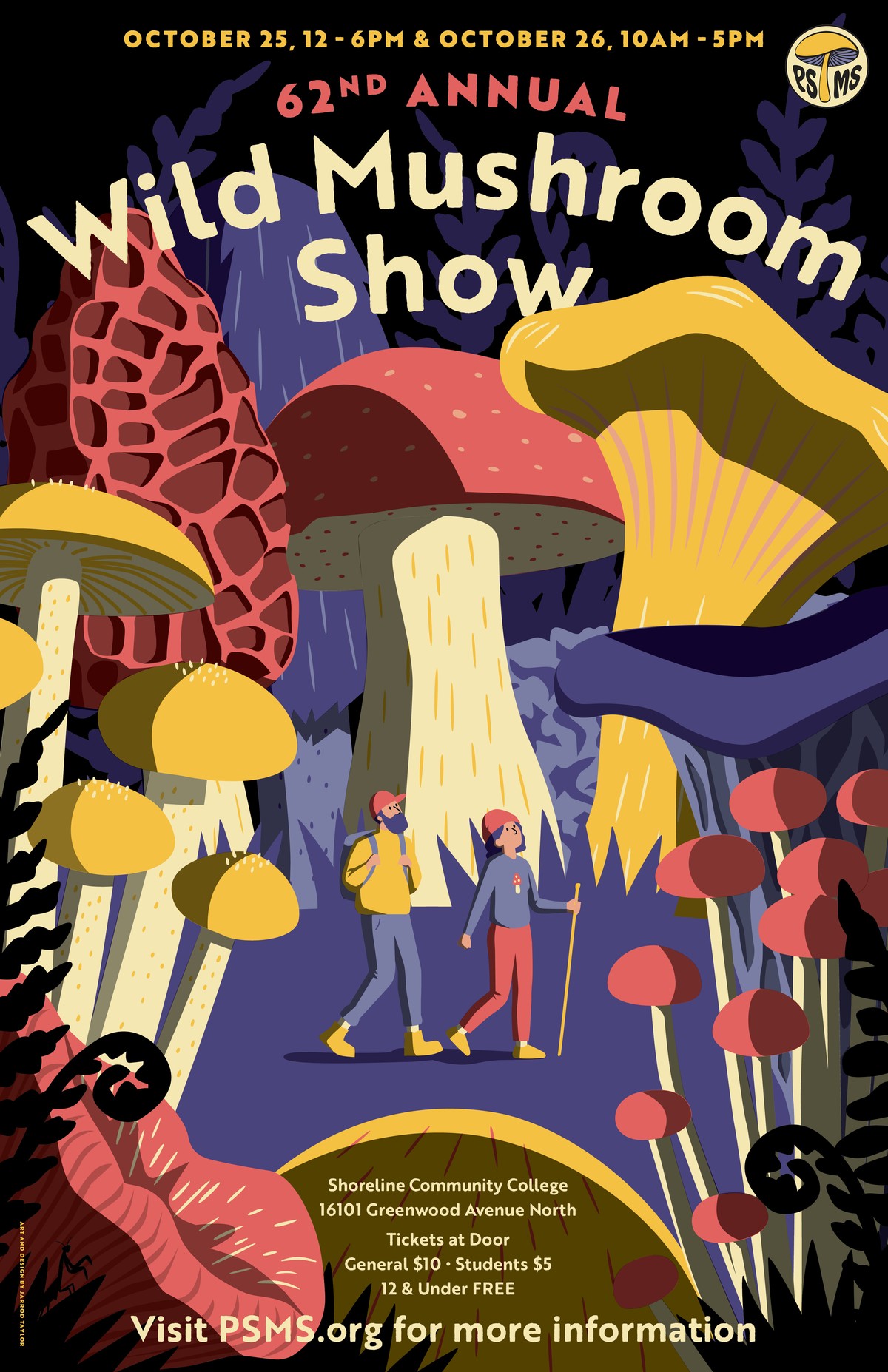 October 25, 12-6 PM & October 26, 10AM-5 PM Shoreline Community college. Visit PSMS.org for more info