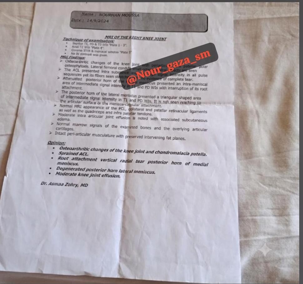 Medical report