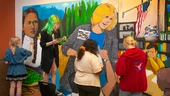Academy of Arts and Academics students paint Springfield mural celebrating Oregon laborers
